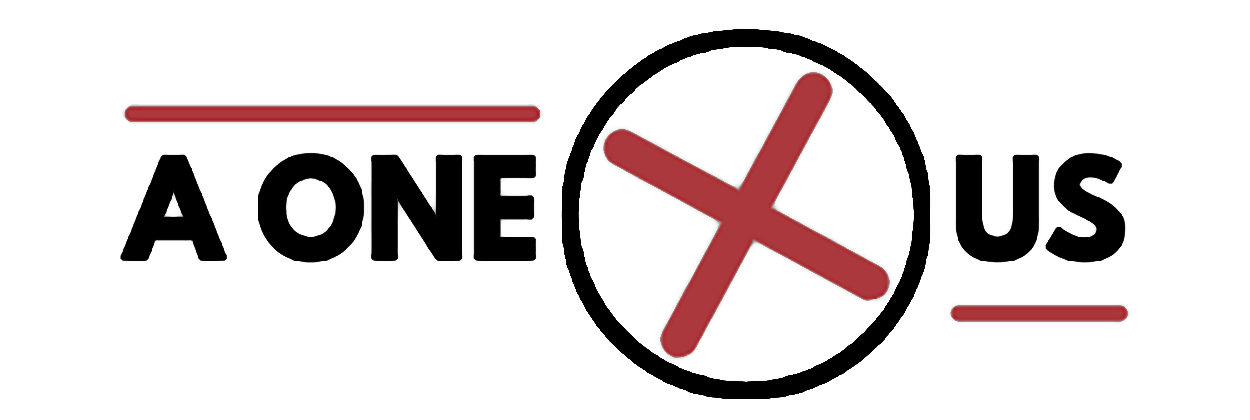 AONE X US LOGO BLACK